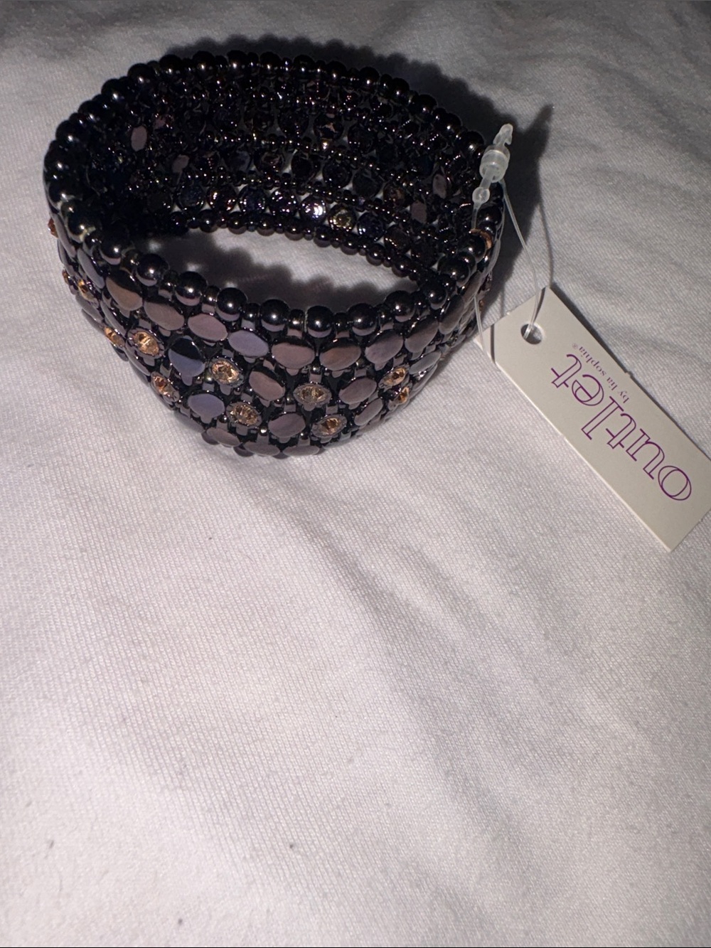 Hematite Crystal Stretch Lia Sophia Bracelet